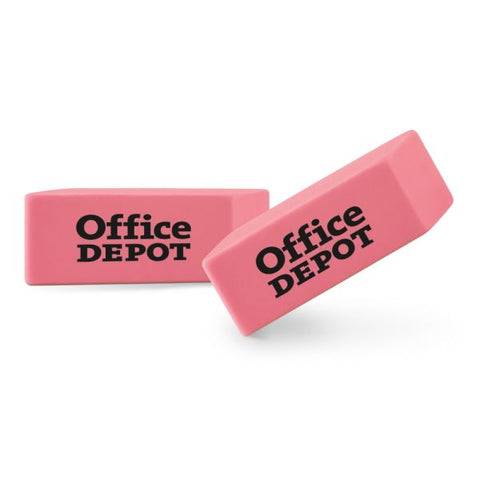 Pink Bevel Erasers, Small, Box Of 36