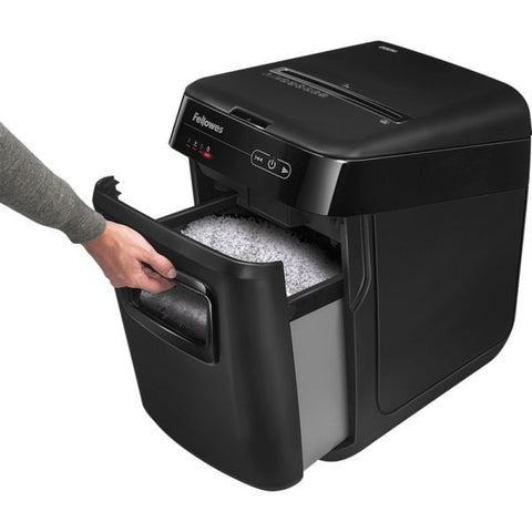 Fellowes AutoMax 200M Auto Feed Micro-Cut Shredder, 200 Auto/10 Manual Sheet Capacity