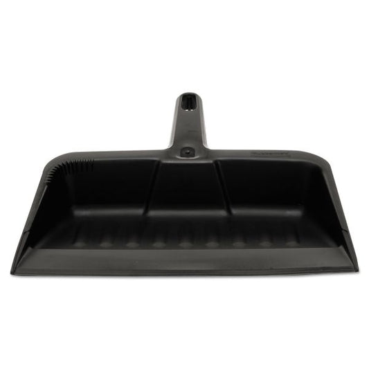 Rubbermaid Commercial Heavy-Duty Dustpan, 8.25 x 12.25 , Polypropylene, Charcoal