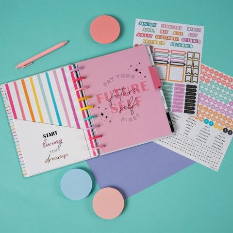 Happy Planner Bright Budget Classic Planner Extension Pack, 7” x 9-1/4”, Multicolor