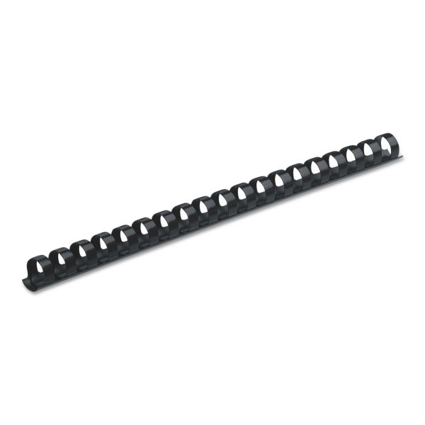 Fellowes Plastic Comb Bindings, 3/8" Diameter, 55 Sheet Capacity, Navy Blue, 100/Pack
