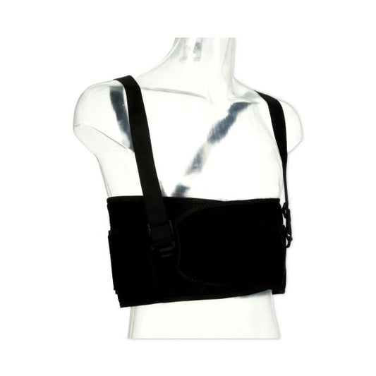 ACE Work Belt with Removable Suspenders, One Size Fits All, Up to 48" Waist Size, Black