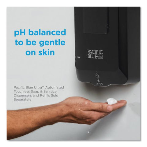 Georgia Pacific Professional Pacific Blue Ultra Automated Touchless Soap/Sanitizer Dispenser, 1,000 mL, 6.54 x 11.72 x 4, Black Automatic - Touch-free, Durable, Hygienic, Site Window - Black - 1 / Carton