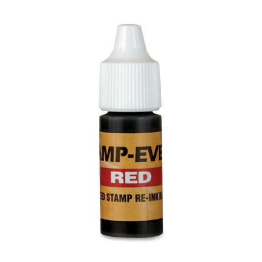 Stamp-Ever Pre-inked Stamp Ink Refill 1 Each - Red Ink - 0.24 fl oz