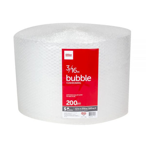 Small Bubble Cushioning, 3/16” Thick, Clear, 12” x 200'