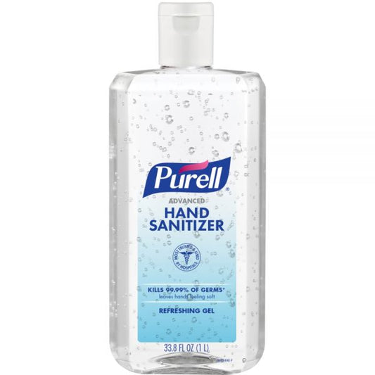 PURELL Advanced Hand Sanitizer Refreshing Gel, 1-Liter Flip-Cap Bottle