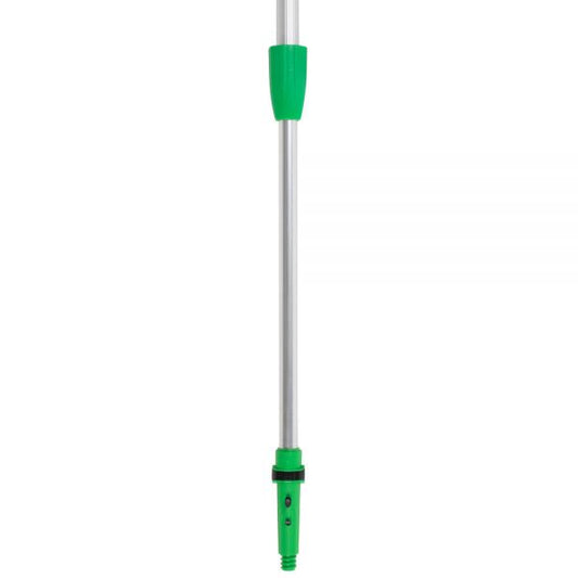 Unger Opti-Loc Extension Pole, 4 ft, Two Sections, Green/Silver