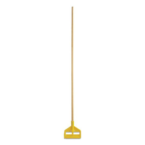 Rubbermaid Commercial Invader Side-Gate Wood Wet-Mop Handle, 1" dia x 60", Natural, 12/Carton