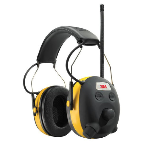 Tekk Protection Protection Digital WorkTunes Earmuffs Stereo - Yellow, Black - Wired - Over-the-head - Binaural - Circumaural