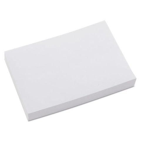 Universal Unruled Index Cards, 4 x 6, White, 100/Pack