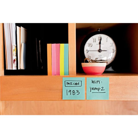 Post-it Super Sticky Notes, 1-7/8" x 1-7/8", Supernova Neons Collection, 90 Sheets Per Pad, Pack Of 18 Pads