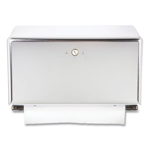 San Jamar Mini C-Fold/Multifold Towel Dispenser, 11.13 x 3.88 x 7.88, Chrome