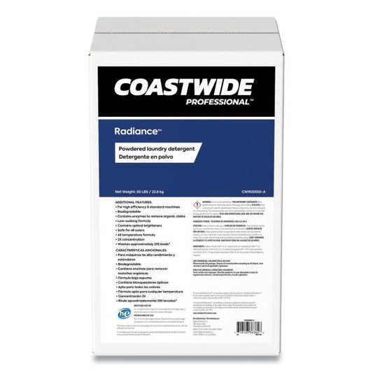 Coastwide Professional Radiance Powdered Laundry Detergent, Citrus Violet Scent, 50 lb Box