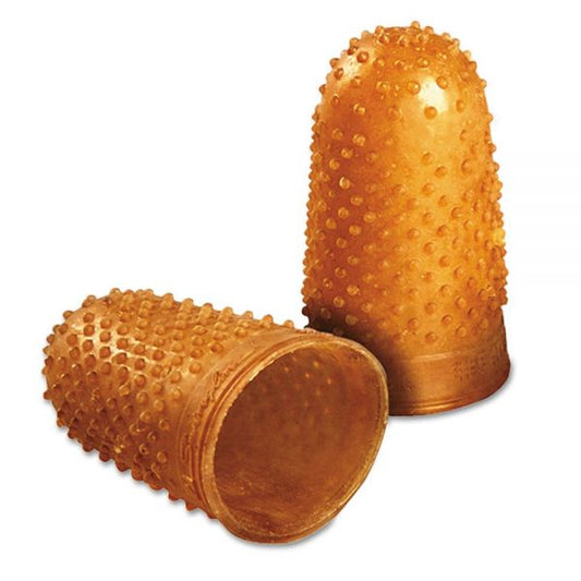 Swingline Rubber Finger Tips, 11 1/2 (Medium), Amber, Dozen