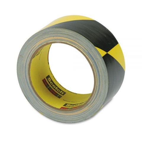 3M Safety Stripe Tape, 2" x 108 ft, Black/Yellow