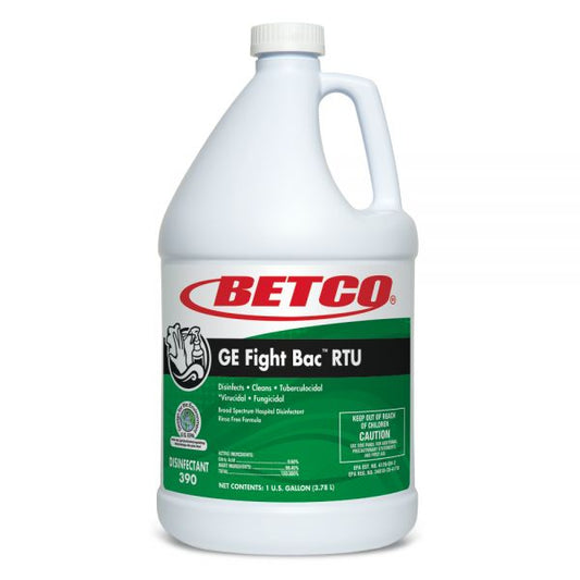 Betco GE Fight- Bac RTU Disinfectant, 128 Oz, Case of 4 1 Gallon Size - Fresh Scent - 4 Bottles/ Carton