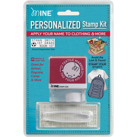 COSCO MINE Textile Stamp, 1.5" x 1.5", Black