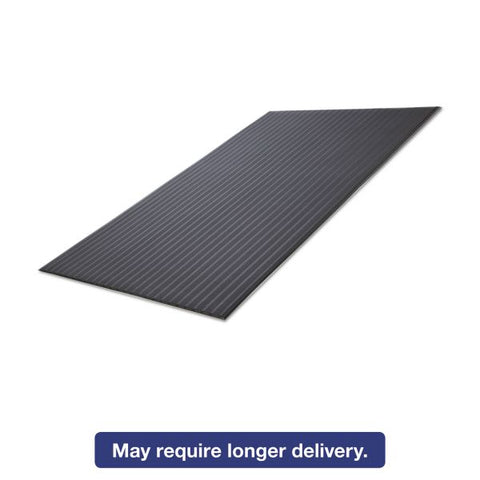 Crown Ribbed Vinyl Anti-Fatigue Mat, 24 x 36, Black