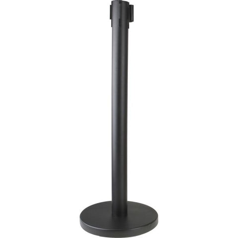 Genuine Joe Crowd-Control Posts 34" Height - Black - Steel - 2 / Carton