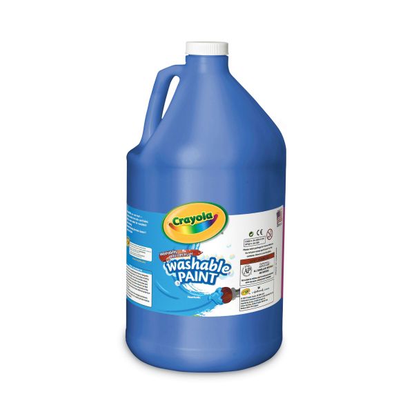 Crayola Washable Paint, Blue, 1 gal Bottle