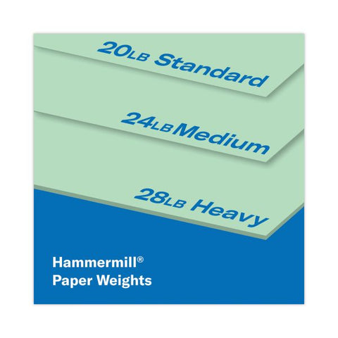 Hammermill Recycled Colored Paper, 20 lb, 8 1/2 x 11, Green, 5000 Sheets/Carton