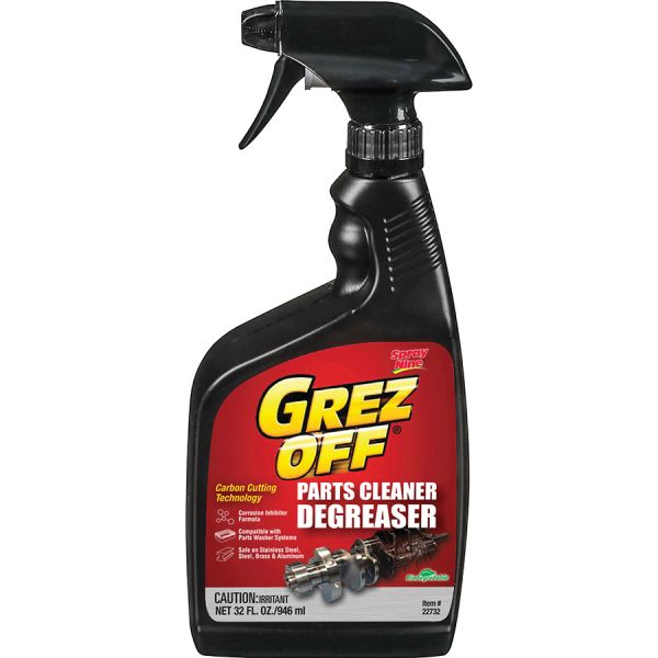 Spray Nine Grez-Off Parts Cleaner Degreaser 32 oz Size - Liquid Spray - 1 Each