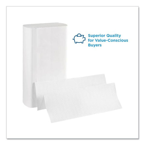 Georgia Pacific Professional Multifold Paper Towels, 9 1/4 x 9 2/5, 1-Ply, White, 250 Sheets/Pack, 16 Packs/Carton