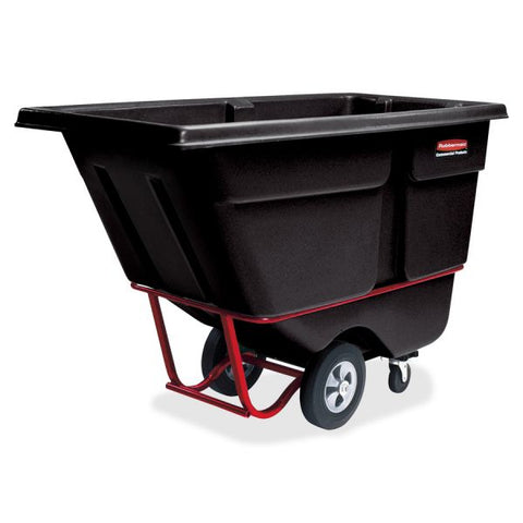 Rubbermaid Commercial 1250 lb Capacity Standard Duty Tilt Truck 1250 lb Capacity - x 33.5" Width x 72.2" Depth x 43.8" Height - Black - 1 Each