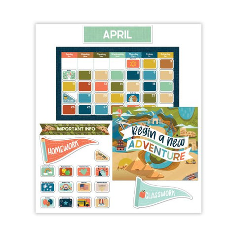 Carson-Dellosa Education Calendar Bulletin Board Set, Let's Expolore, 123 Pieces