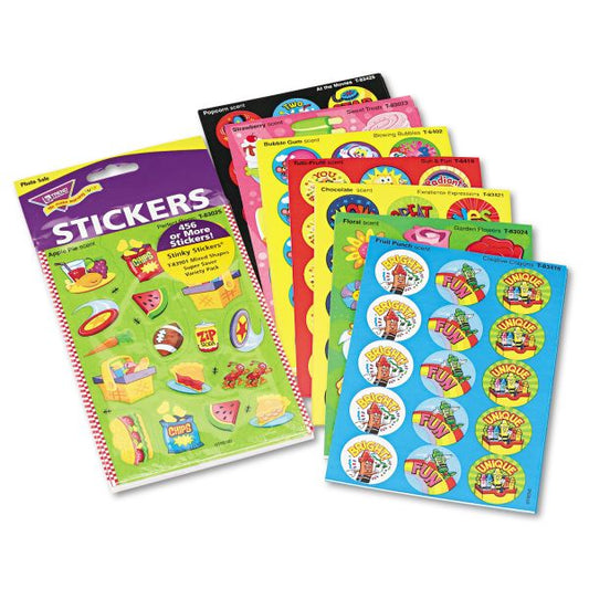 TREND Stinky Stickers Variety Pack, Sweet Scents, Assorted Colors, 483/Pack