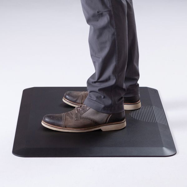 Large Movable Anti-Fatigue Mat Safco Products 2111BL Movable Anti-Fatigue Mat, 24" x 36", Black