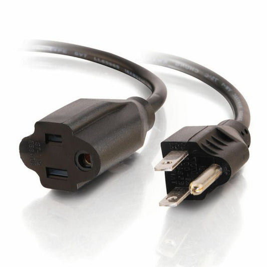 C2G Outlet Saver 25' Power Extension Cord 25 ft - 3 Prong - 125 V AC Voltage Rating - 10 A Current Rating - Black