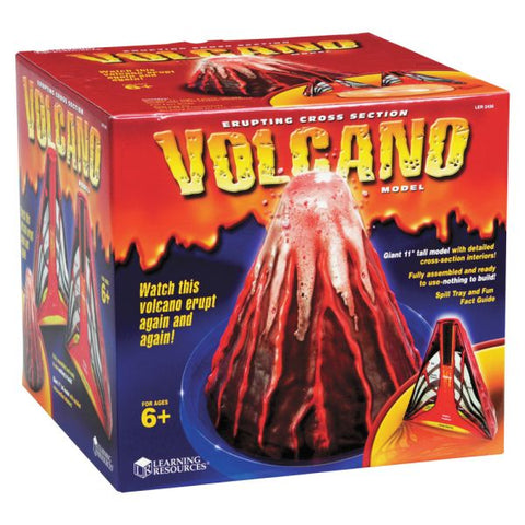 Learning Resources Erupting Cross section Volcano Model