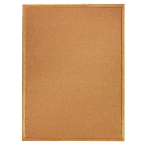 Quartet Classic Series Cork Bulletin Board, 36 x 24, Natural Surface, Oak Fiberboard Frame