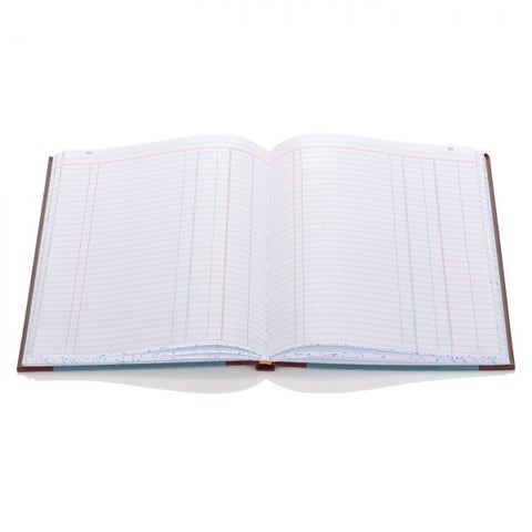 Wilson Jones S300 Account Journal 7 1/4" x 11 3/4" - 2 Columns - 33 Lines - 150 Sheets/ Book - Sewn Binding - Blue Cover - 1 Each