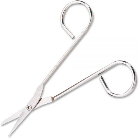 First Aid Only Scissors, Pointed Tip, 4.5" Long, Nickel Straight Handle