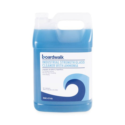 Boardwalk Industrial Strength Glass Cleaner with Ammonia, 1 gal Bottle