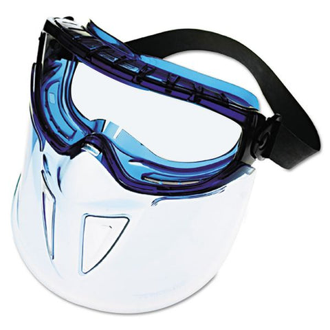 KleenGuard V90 Series Face Shield, Blue Frame, Clear Lens