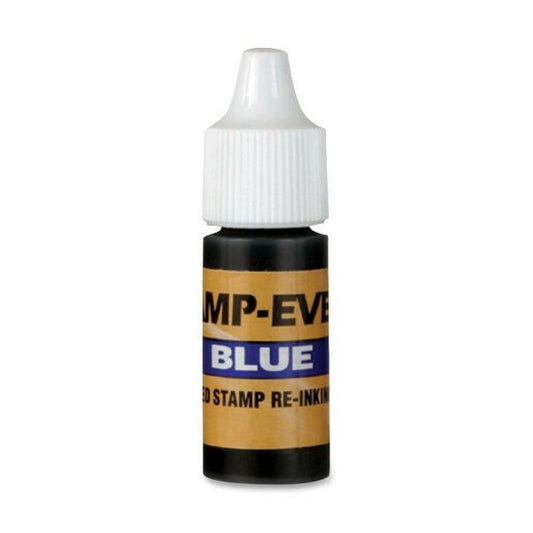 Stamp-Ever Pre-inked Stamp Ink Refill 1 Each - Blue Ink - 0.24 fl oz