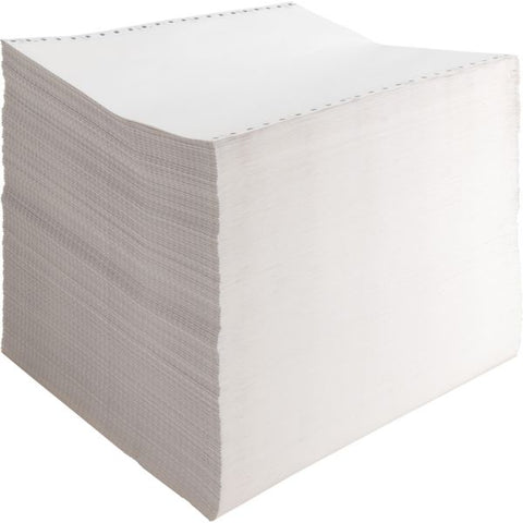 Sparco 2-Part Computer Paper 9 1/2" x 11" - 15 lb Paper Weight - White - 1,575/ Carton