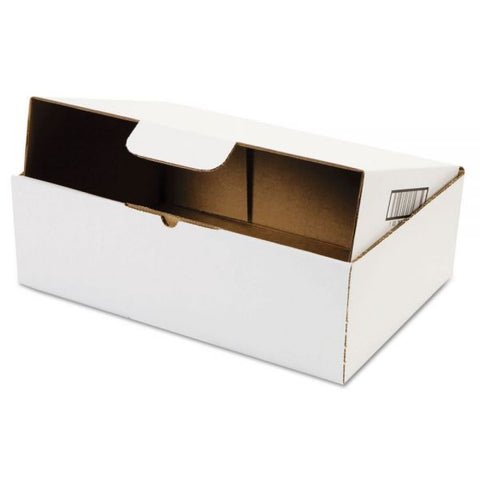 Duck Self-Locking Mailing Box, Regular Slotted Container (RSC), 9" x 13" x 4", White, 25/Pack