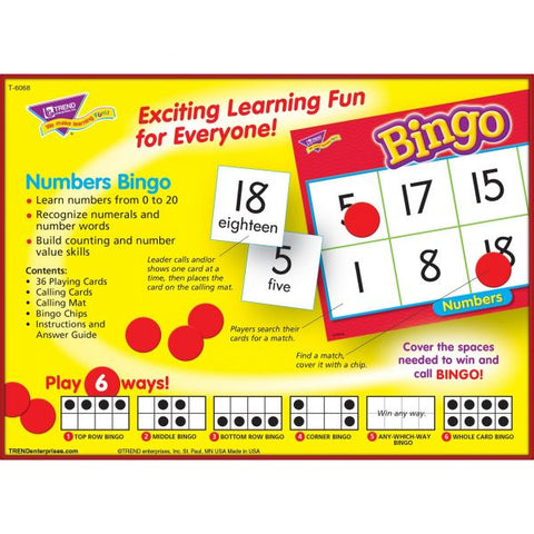 Numbers Bingo Game