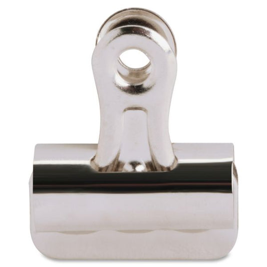 Business Source Bulldog Grip Clips No. 1 - 1.3" Width - for Paper - Heavy Duty - 36 / Box - Silver