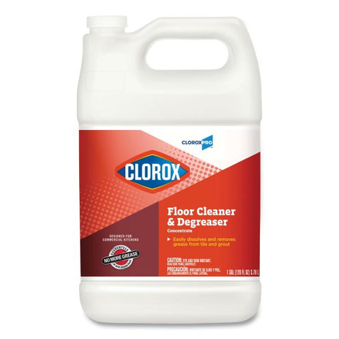 Clorox Professional Floor Cleaner and Degreaser Concentrate, 1 gal Bottle