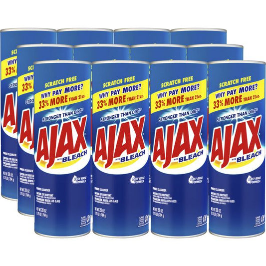 AJAX Powder Cleanser Powder - 28 oz (1.75 lb) - 12 / Carton - Blue