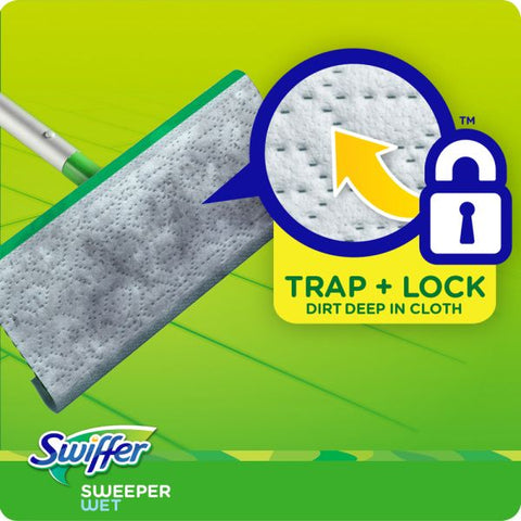 Swiffer Sweeper Wet Multisurface Mopping Pads, Open Window Fresh Scent, 11 5/8" x 2 3/16", Pack Of 12