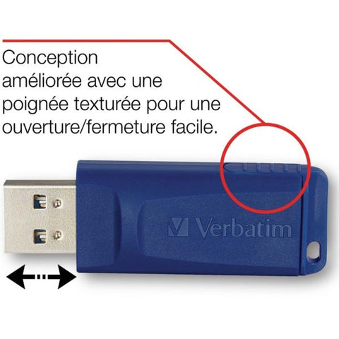 Verbatim Classic USB 2.0 Flash Drive, 32GB, Blue