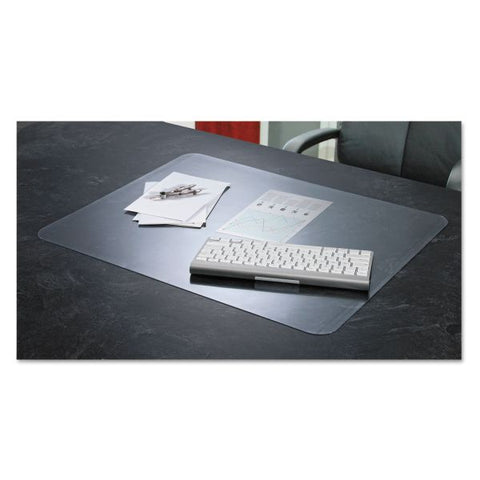 Artistic KrystalView Desk Pad with Antimicrobial Protection, Glossy Finish, 24 x 19, Clear