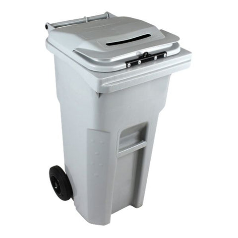 HSM 32 Gallon Shredder Bin Light Gray