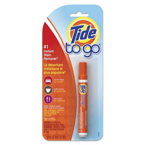 Tide To Go Stain Remover Pen, 0.338 oz Pen, 6/Carton